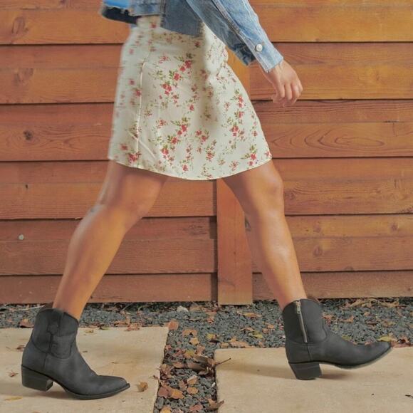 Alvies THE RAINEY Leather Boots Gray Women’s Size 8B Western Rodeo Cowgirl - Picture 6 of 16